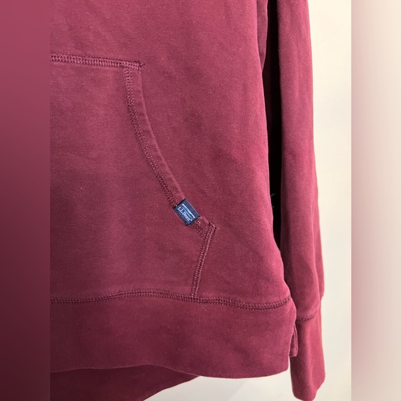 L.L. Bean Quarter Zip Red Port Womens Ultrasoft Sweats Pullover XS Petite - Picture 5 of 5